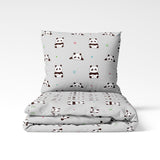 Handgefertigtes Baumwoll-Bettwäsche-Set | Panda Pop