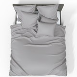 Luxuriöser Premium Satin 100% Baumwollstoff | Opal gray