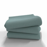 Handgefertigtes Bettlaken aus Baumwolle ohne Gummizug | Blue Surf