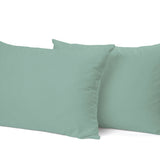 Handgefertigter luxuriöser Premium Satin Baumwoll Bettbezug | Blue Surf