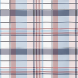 Handgefertigter Baumwoll-Bettdeckenbezug | Blush Tartan