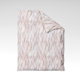 Handgefertigter Baumwoll-Bettdeckenbezug | Blush Flow