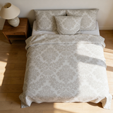 Handgefertigtes luxuriöses Deluxe Satin Baumwoll Bettwäsche Set | Prague