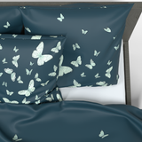 Handgefertigtes luxuriöses Deluxe Satin Baumwoll Bettwäsche Set | Vienna