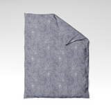 Handgefertigter Baumwoll-Bettdeckenbezug | Silver Bloom