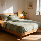 Handgefertigtes luxuriöses Deluxe Satin Baumwoll Bettwäsche Set | Tbilisi