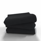 Handgefertigtes Bettlaken aus Baumwolle ohne Gummizug | Black