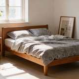 Handgefertigtes luxuriöses Deluxe Satin Baumwoll Bettwäsche Set | Jaipur