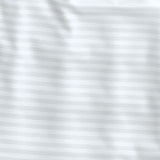 Handgefertigtes luxuriöses Premium gestreifter Satin Baumwoll Bettlaken | White