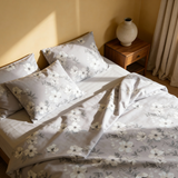 Handgefertigtes luxuriöses Deluxe Satin Baumwoll Bettwäsche Set | Kyoto