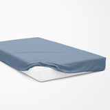 Jersey fitted sheet | Faded Denim