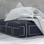 Sewn Deluxe satin fitted sheet with elastic | Berlin - Cotton
