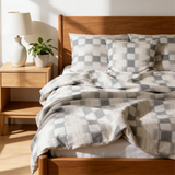 Handgefertigtes luxuriöses Deluxe Satin Baumwoll Bettwäsche Set | Frankfurt